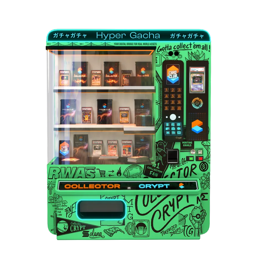 Hyper Pokémon Gacha machine on Collector Crypt